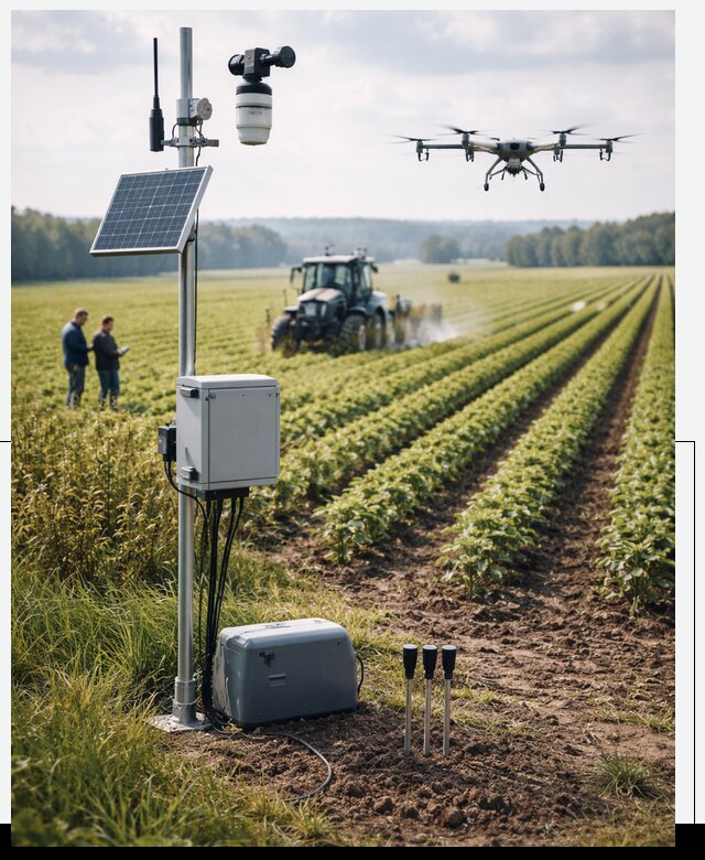 Разработка IoT мониторинга полей в Томске от 9288 р. | АвикейТмс